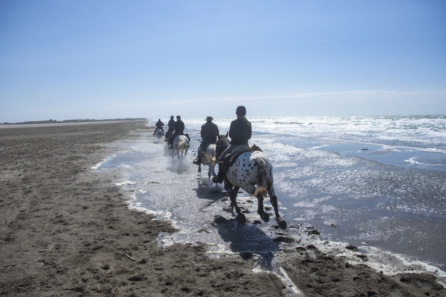 randonnee a cheval sur la plage